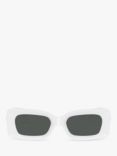 Versace VE4474 Women's Rectangular Sunglasses, White