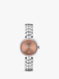 Tissot T0942101133600 Flamingo Women's Bracelet Strap Watch, Silver/Bronze