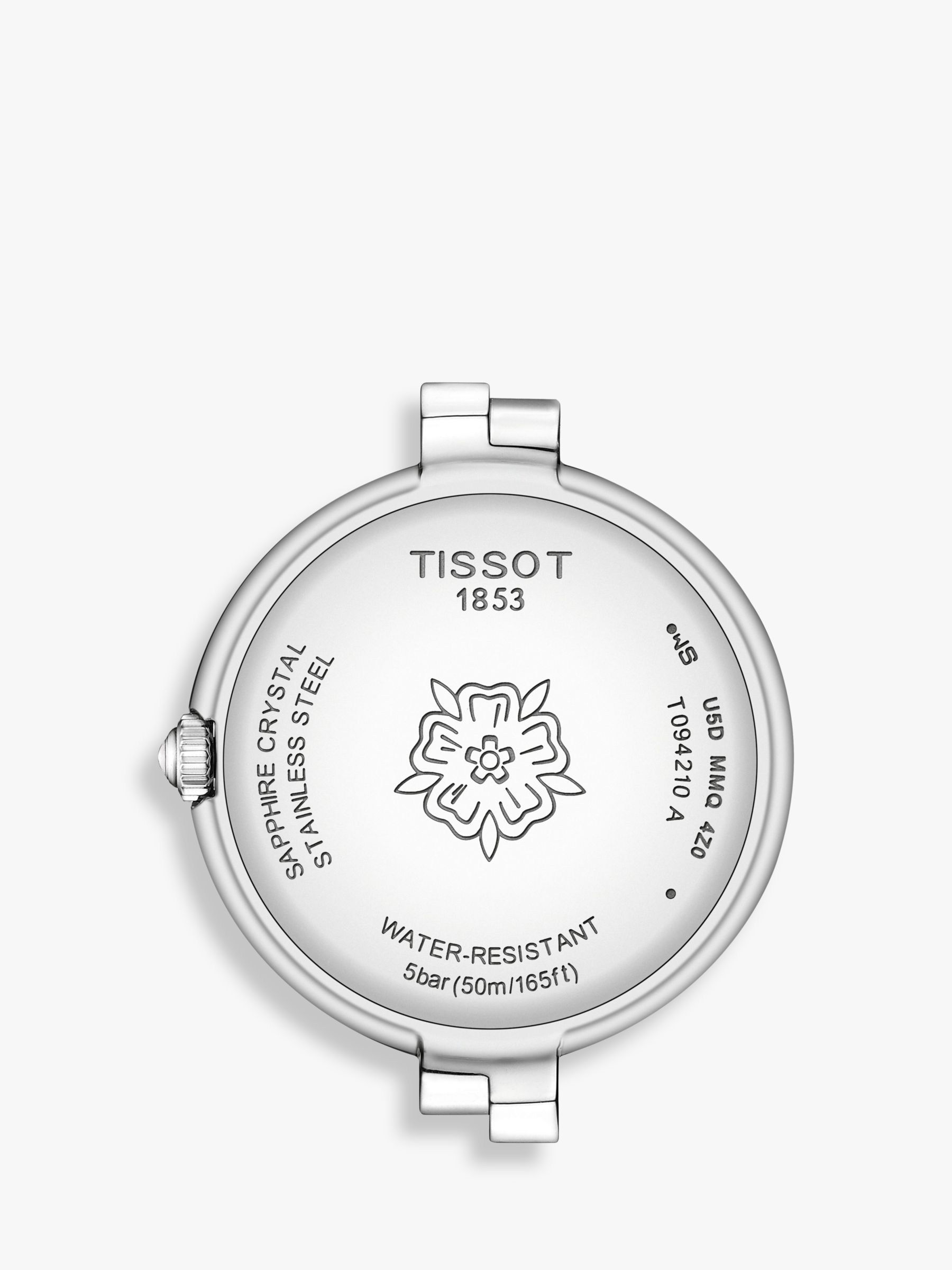 Buy Tissot T0942101133600 Flamingo Women's Bracelet Strap Watch, Silver/Bronze Online at johnlewis.com