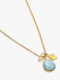 Sarah Alexander Cool Tides Gemstone Pendant Necklace, Gold