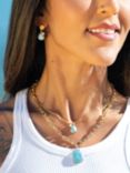 Sarah Alexander Cool Tides Gemstone Pendant Necklace, Gold