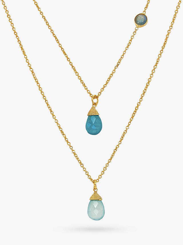 Sarah Alexander Beach House Gemstone Layered Necklace, Gold