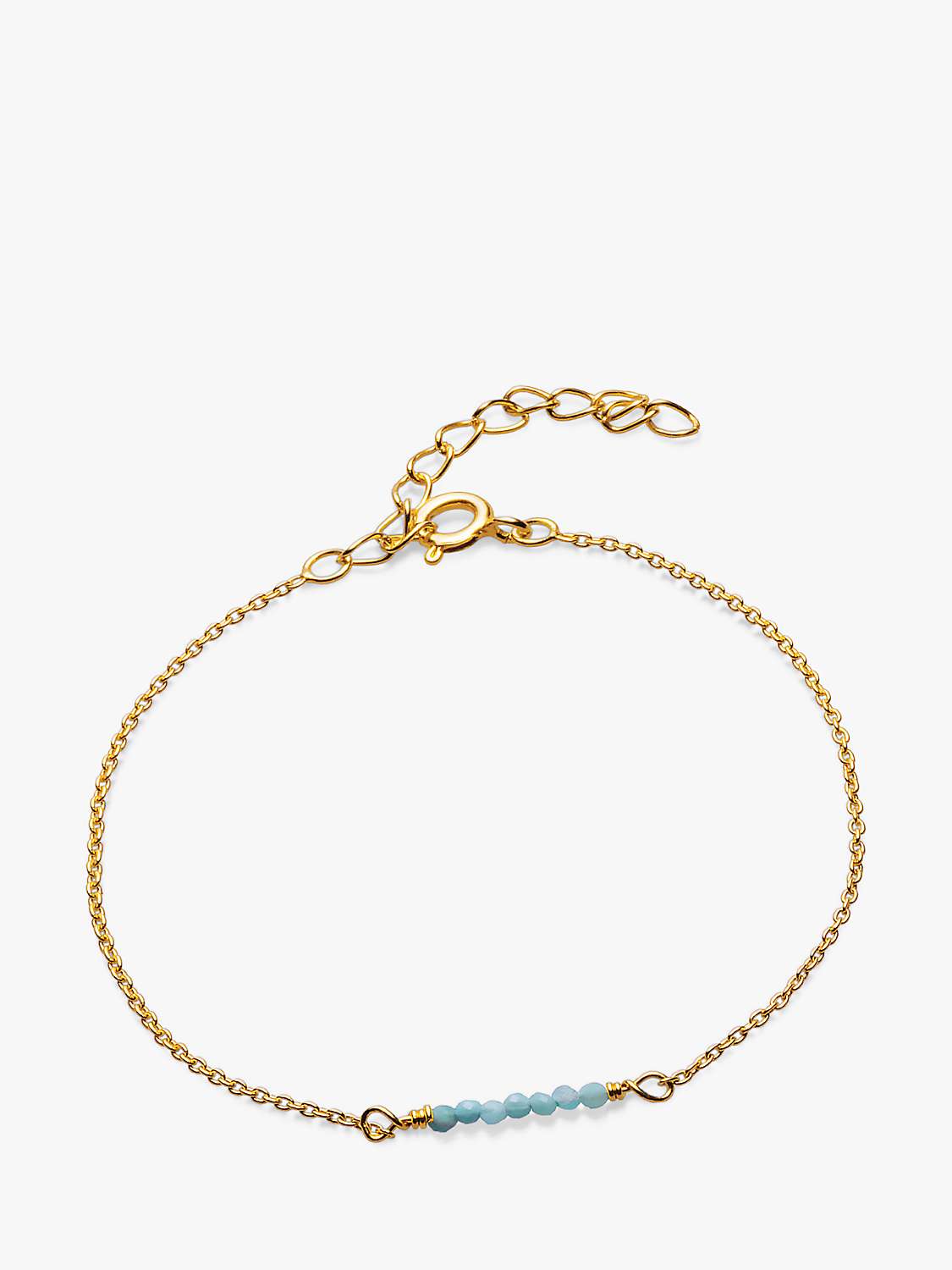 Buy Sarah Alexander Aqua Shores Gemstone Bracelet, Gold Online at johnlewis.com