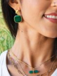 Sarah Alexander Cape Verde Gemstone Drop Earrings, Gold