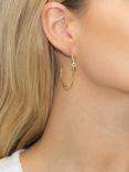 Sarah Alexander Oracle Gemstone Hoop Earrings, Gold