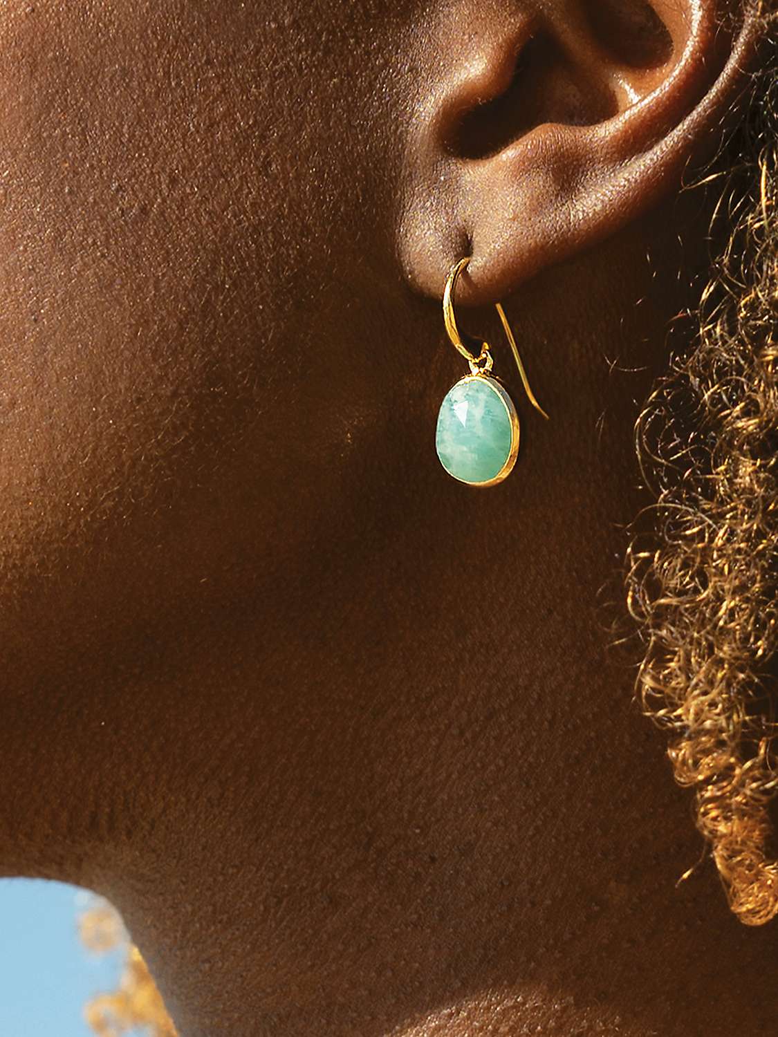 Buy Sarah Alexander Tangiers Gemstone Drop Earrings, Gold Online at johnlewis.com