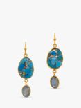 Sarah Alexander Bazaar Gemstone Drop Earrings, Gold