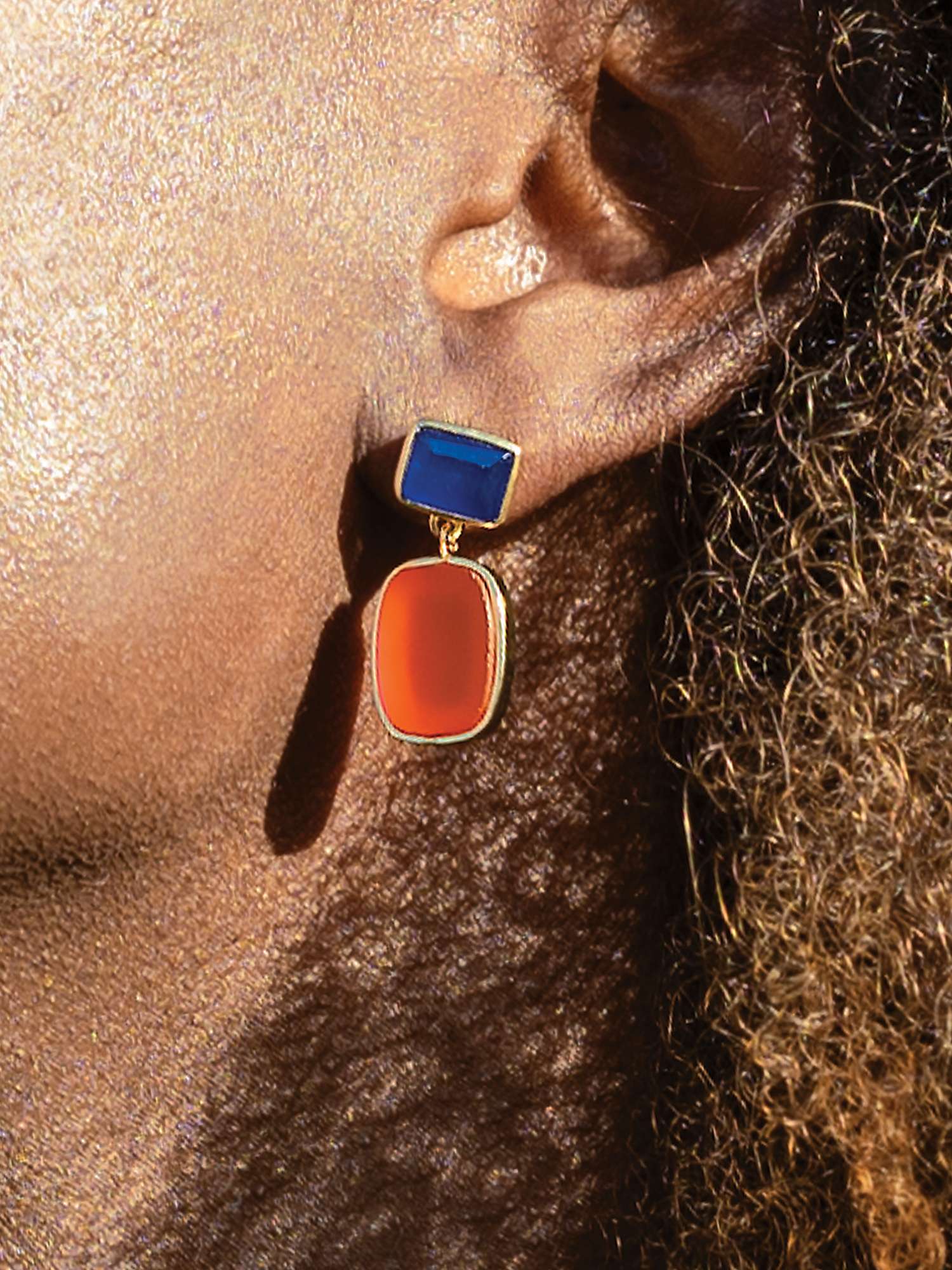 Buy Sarah Alexander Tokyo Nights Gemstone Earrings, Gold Online at johnlewis.com