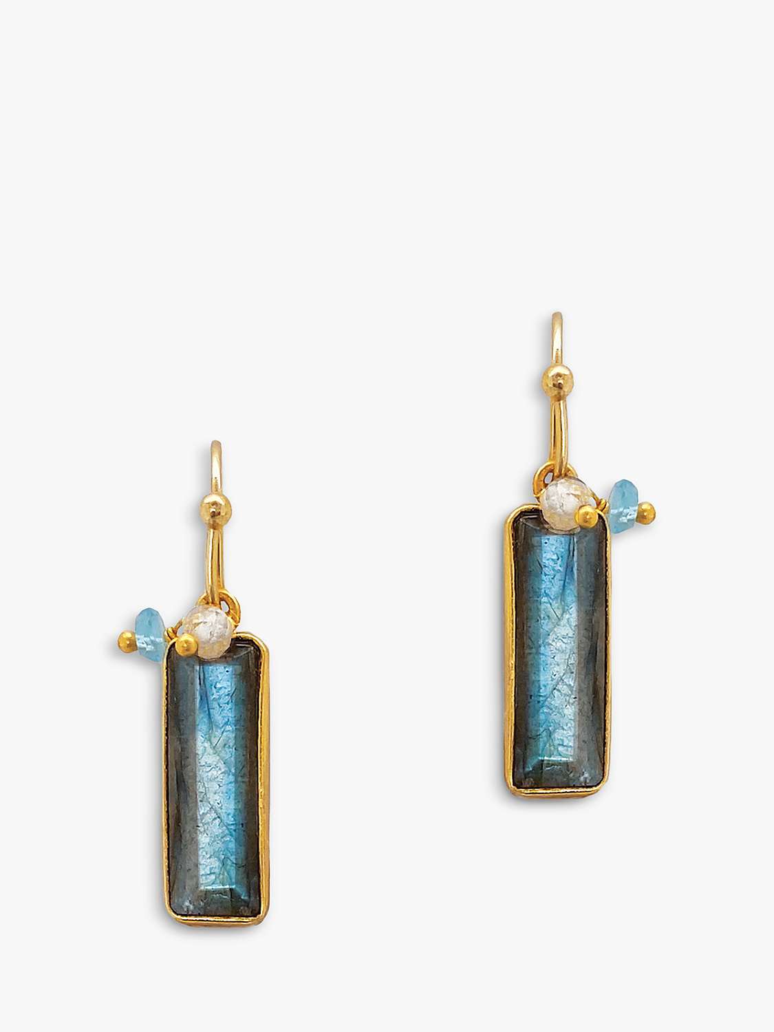 Buy Sarah Alexander Nordic Nights Gemstone Drop Earrings, Gold Online at johnlewis.com