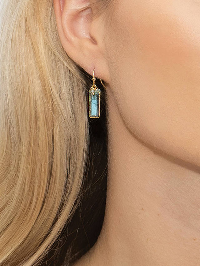 Sarah Alexander Nordic Nights Gemstone Drop Earrings, Gold