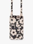 Caroline Gardner Monochrome Floral Phone Bag, Multi