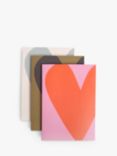 Caroline Gardner Hearts Notebooks, Pack of 3, Multi