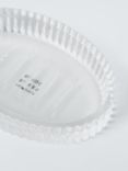 John Lewis Fluted Glass Soap Dish, Clear