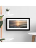 John Lewis Mike Shepherd 'Ebb & Flow' Framed Print & Mount, 23.5 x 43.5cm, Orange/Multi