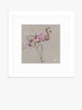 John Lewis Louise Luton 'Fleur' Flamingo Framed Print & Mount, 33.5 x 33.5cm, Pink