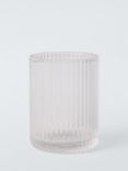 John Lewis Fluted Glass Tumbler, Clear