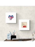 John Lewis Peanuts 'Snoopy Union Jack' Framed Print & Mount, 23 x 23cm, Multi