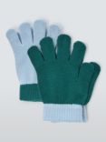 John Lewis ANYDAY Kids' Knitted Gloves, Pack of 2, Blue