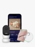 Owlet Dream Sock and Owlet Cam 2 Baby Monitor Bundle, Dusty Rose