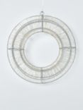 John Lewis LED Wreath, Silver