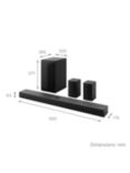 LG US70TR Bluetooth Soundbar with Dolby Atmos, DTS:X, Wireless Subwoofer & Rear Speakers, Black