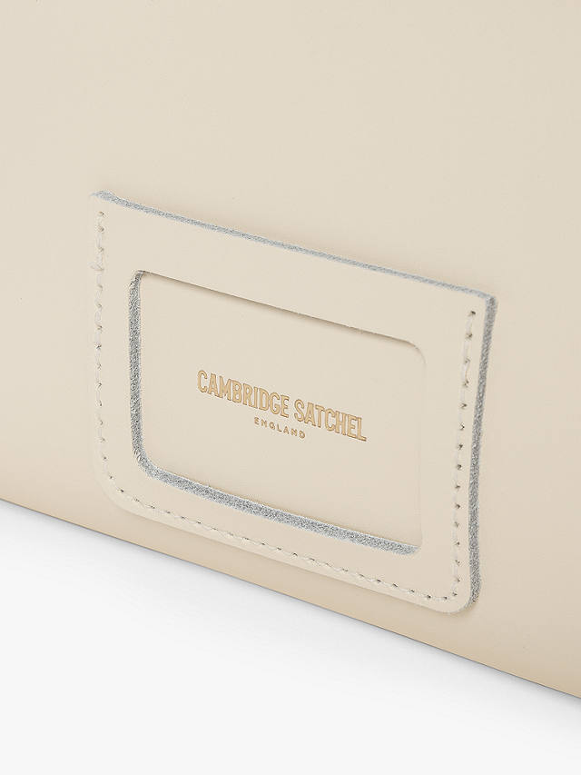 Cambridge Satchel The Mini Poppy Leather Shoulder Bag, Vanilla