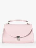 Cambridge Satchel The Mini Poppy Leather Shoulder Bag, Fondant Pink Saffiano