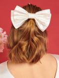 Sister Jane Dream Evermore Embellished Bow Hair Clip, Ivory