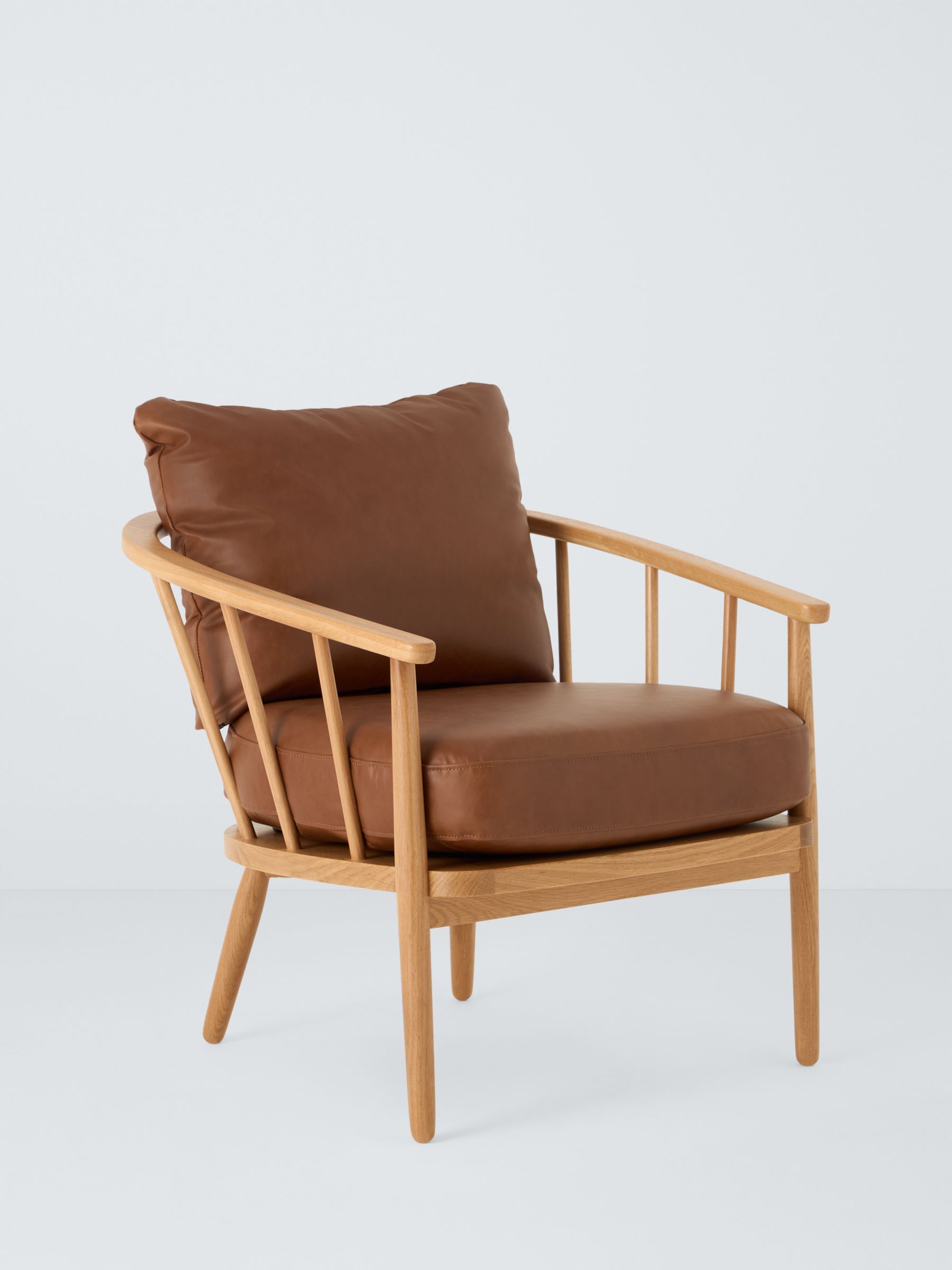 Frome Range, John Lewis Frome Armchair, Light Leg, Caramel