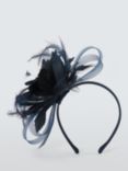 John Lewis Aurora Looped Fascinator, Navy