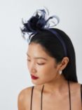 John Lewis Aurora Looped Fascinator, Navy