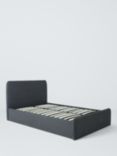 John Lewis ANYDAY Bonnie Ottoman Storage Upholstered Bed Frame, Small Double, Brushed Tweed Charcoal