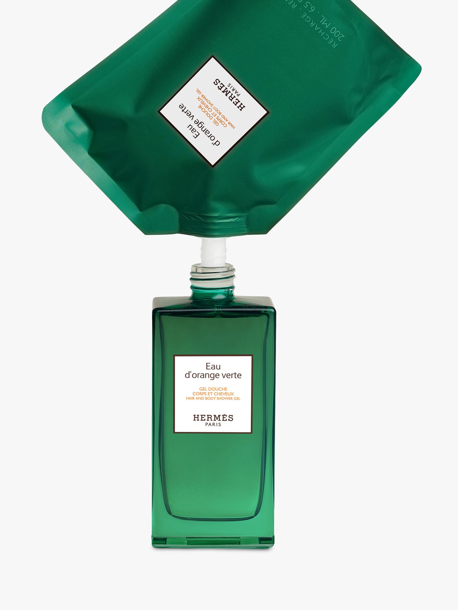 Hermès Eau d'Orange Verte Hair & Body Shower Gel Refill, 200ml 2