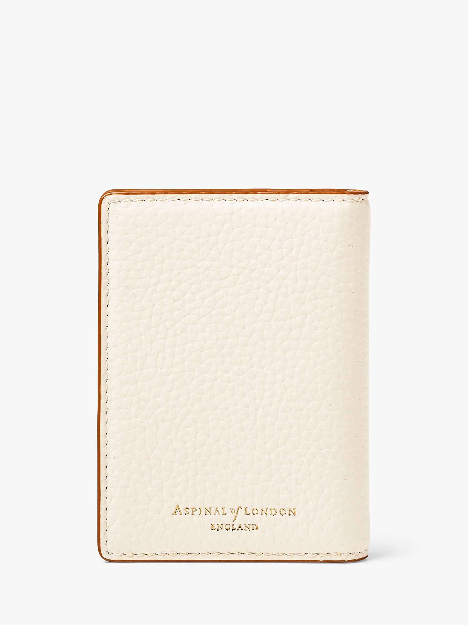Buy Aspinal of London Double Fold Pebble Leather Credit Card Case Online at johnlewis.com