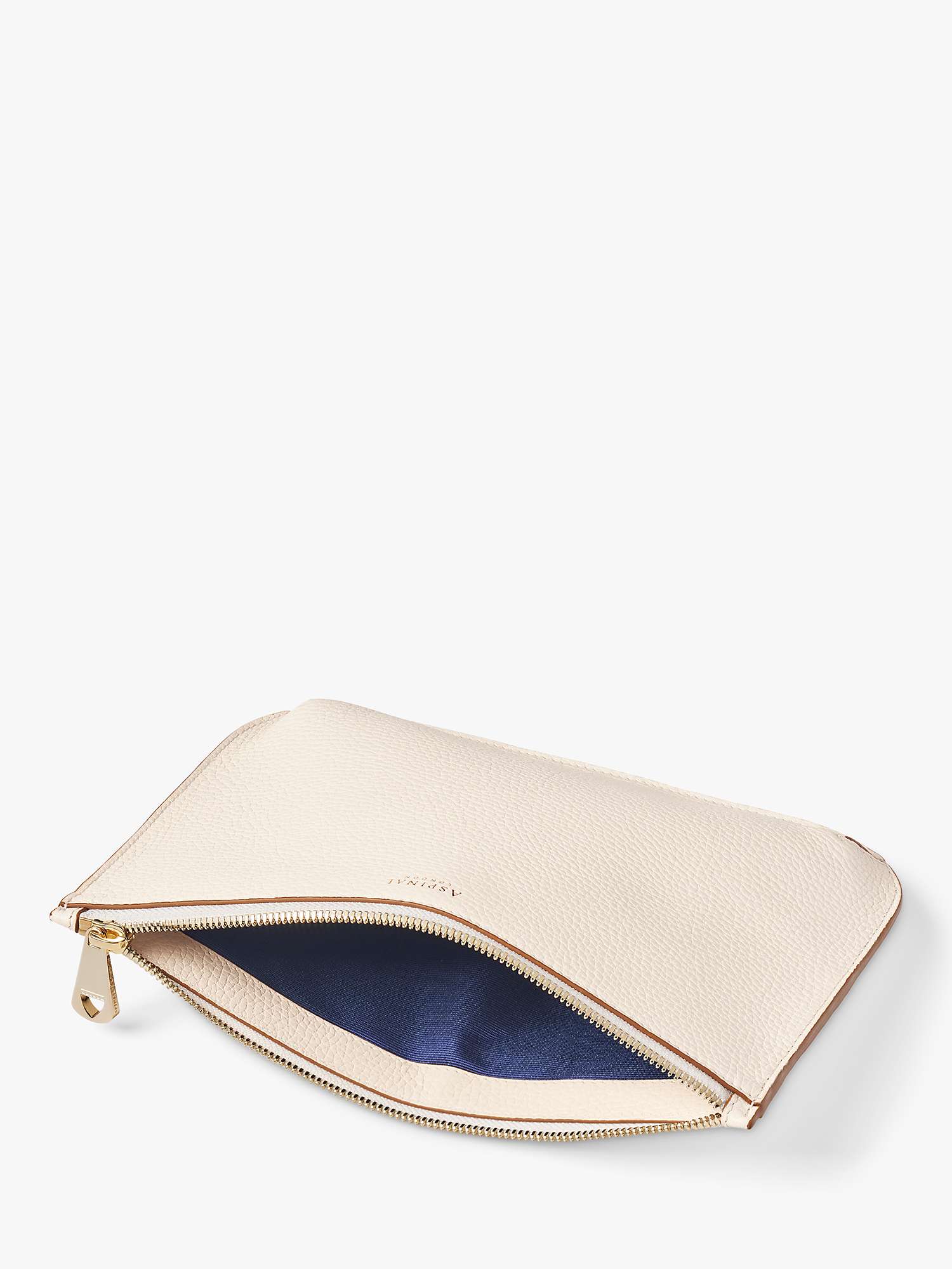 Buy Aspinal of London Large Ella Pebble Grain Leather Pouch Online at johnlewis.com