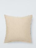 John Lewis Tassel Velvet Cushion, Olive