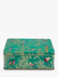 Sara Miller Chelsea Collection Birds Deep Rectangular Kitchen Storage Tin, 2.25L, Green