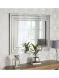 Yearn Cavello Bevelled Glass Rectangular Wall Mirror, Clear