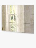 Yearn Manhattan Bevelled Glass Tile Rectangular Wall Mirror, 123 x 92cm, Clear