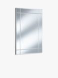 Yearn Oxford Bevelled Glass Rectangular Wall Mirror, 100 x 70cm, Clear
