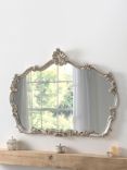 Yearn Renaissance Overmantle Wall Mirror, 81 x 122cm, Silver