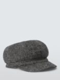 John Lewis Herringbone Wool Blend Baker Boy Cap