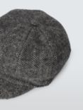 John Lewis Herringbone Wool Blend Baker Boy Cap