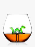 Final Touch Bar Bespoke Loch Ness Monster Glass Tumbler, 400ml, Clear