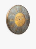 Thomas Kent Florentine Star Roman Numeral Analogue Wall Clock, Gold