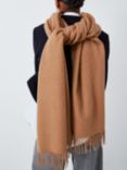 John Lewis Blanket Wool Scarf, Camel