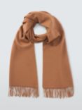 John Lewis Blanket Wool Scarf, Camel