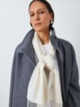 John Lewis Wool Scarf, White