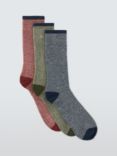 John Lewis Thermal Wool Socks, Pack of 3, Multi