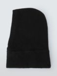 John Lewis Cotton Blend Knit Balaclava, Black